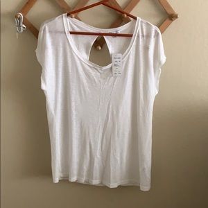 Splendid drape back white tee.